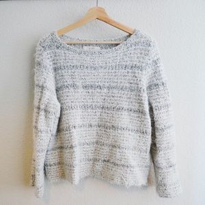 Loft Stripe Oversized Mohair Sweater